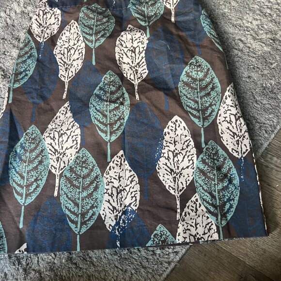 BODEN | Printed Leaf Canvas A-Line Skirt size 4 - Picture 6 of 10
